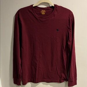 Polo Ralph Lauren Men's Burgundy Long Sleeve Shirt